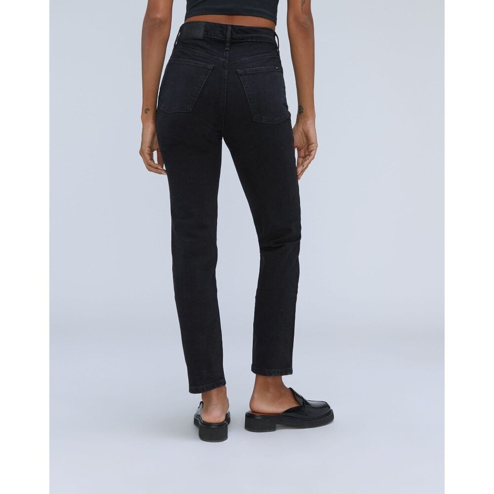 Everlane Womens The Original Cheeky Jeans Stretch Coal Black 32 - Picture 2 of 7